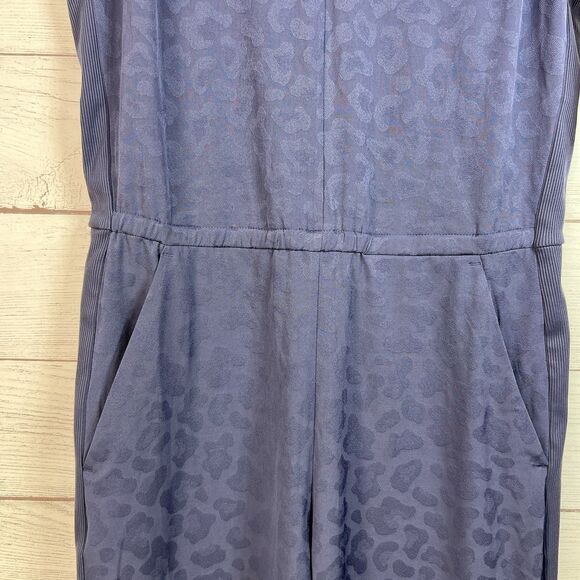Athleta Brooklyn Textured Jumpsuit Medieval Violet Size 4 #981034 NWT - Picture 4 of 13